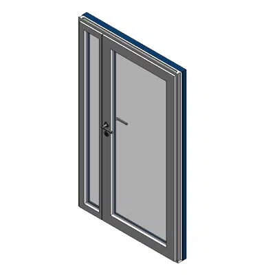 Зображення для Entrance door glass with side leaf MéO