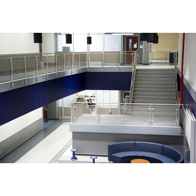 BIM objects - Free download! CIRCA Stainless Steel Wire Mesh Railing ...