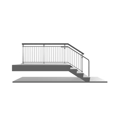 imazhi i BLADE Air Stainless Steel Picket Railing System