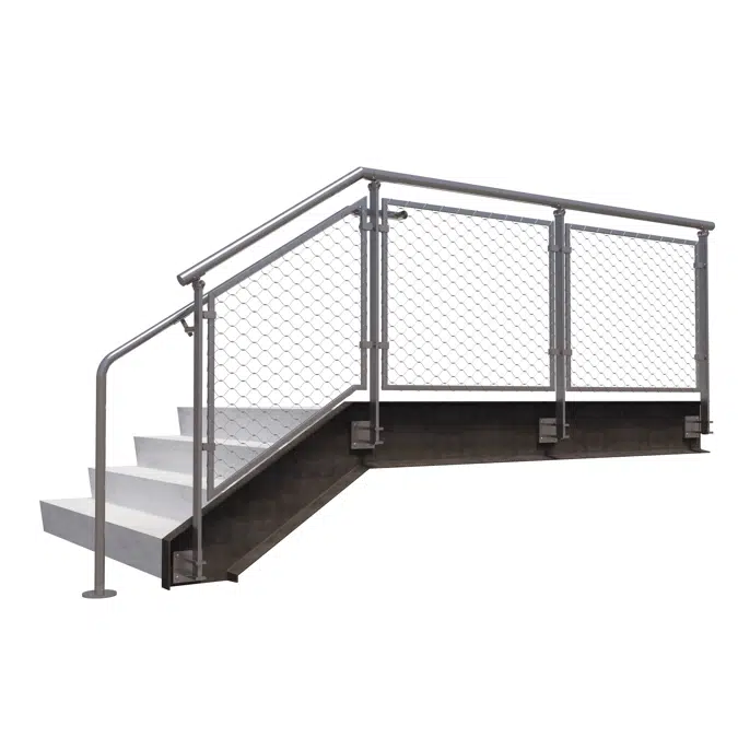 Free Railings Revit Download – DesignRail® with Stainless Steel Mesh –  BIMsmith Market