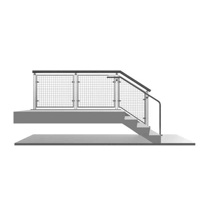 BLADE Air Stainless Steel Wire Mesh Railing System