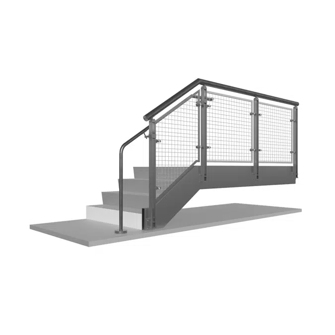 BLADE Air Stainless Steel Wire Mesh Railing System