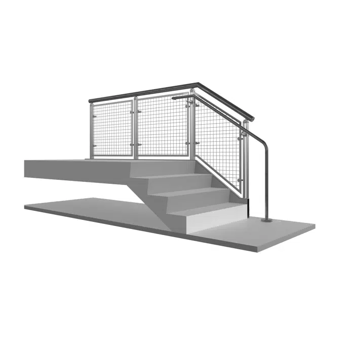 BLADE Air Stainless Steel Wire Mesh Railing System