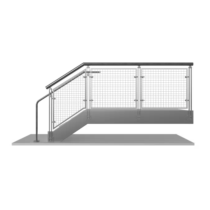 BLADE Air Stainless Steel Wire Mesh Railing System