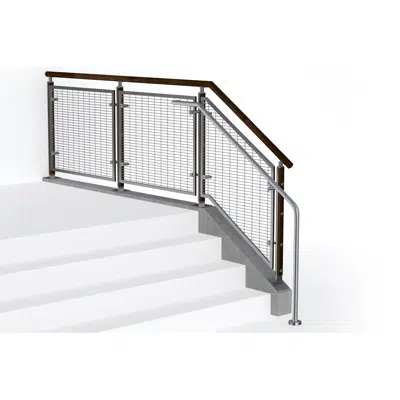 Image for FIN Stainless Steel Wire Mesh Railing System