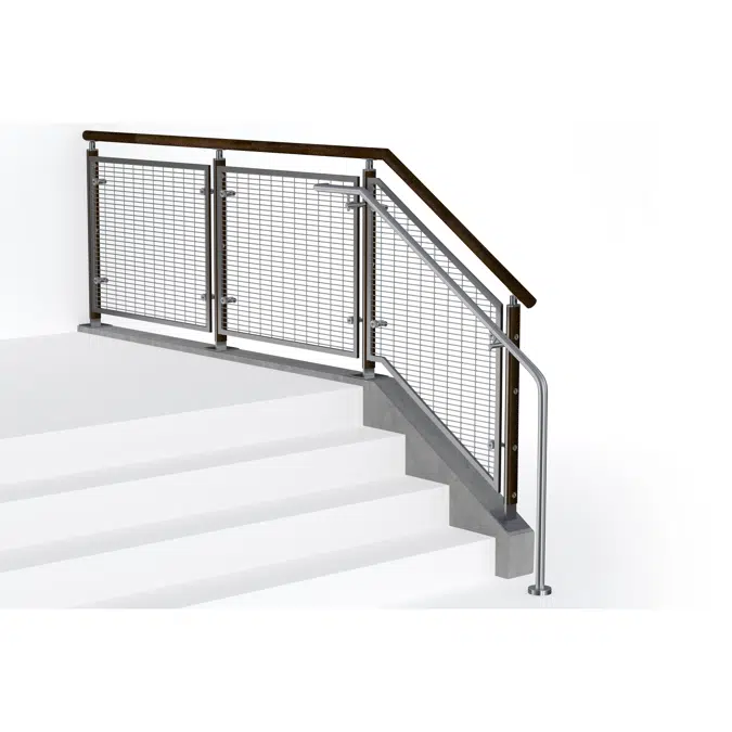 FIN Stainless Steel Wire Mesh Railing System