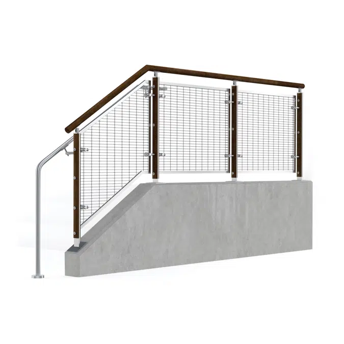 FIN Stainless Steel Wire Mesh Railing System