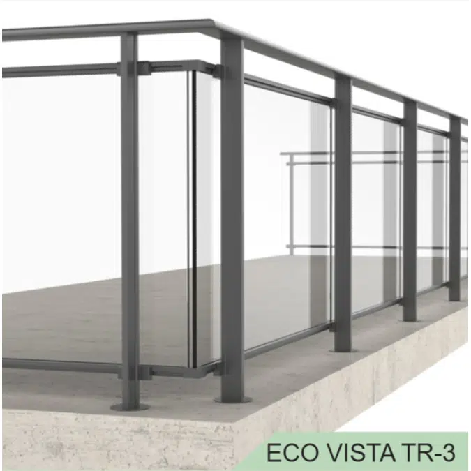 View of Objetos BIM - ¡Descarga gratis! Z - ECO VISTA™ Aluminum Railing System ...