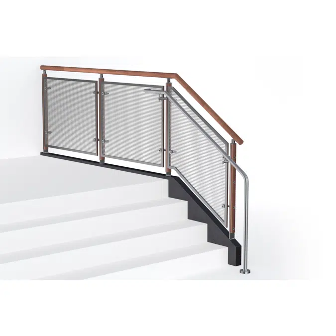 FIN Stainless Steel Perf Metal Railing System