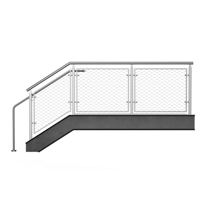 BIM objects - Free download! BEACON Stainless Steel Cable Railing ...