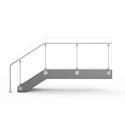 billede til VORTEX Stainless Steel Glass Railing System