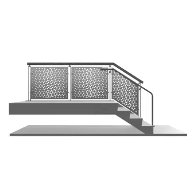 kép a termékről - BLADE Air Stainless Steel Laser Cut Railing System