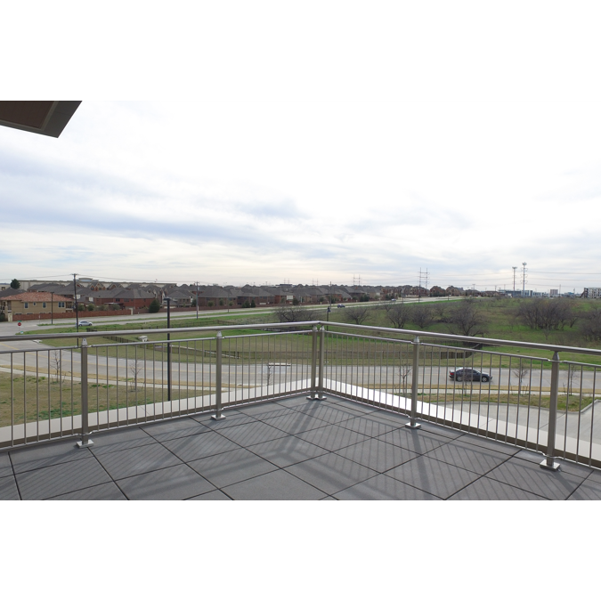 BIM objects - Free download! CUBE Stainless Steel Picket Railing System ...