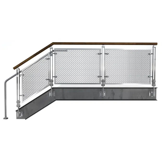 BLADE Stainless Steel Wire Mesh Railing System