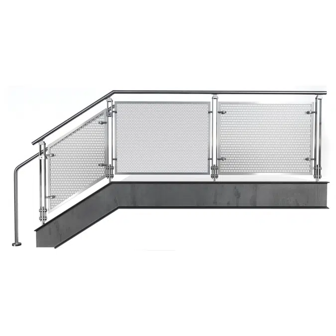 BLADE Stainless Steel Perf Metal Railing System