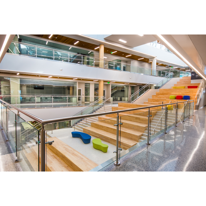 BIM objects - Free download! CIRCA Stainless Steel Glass Railing System ...