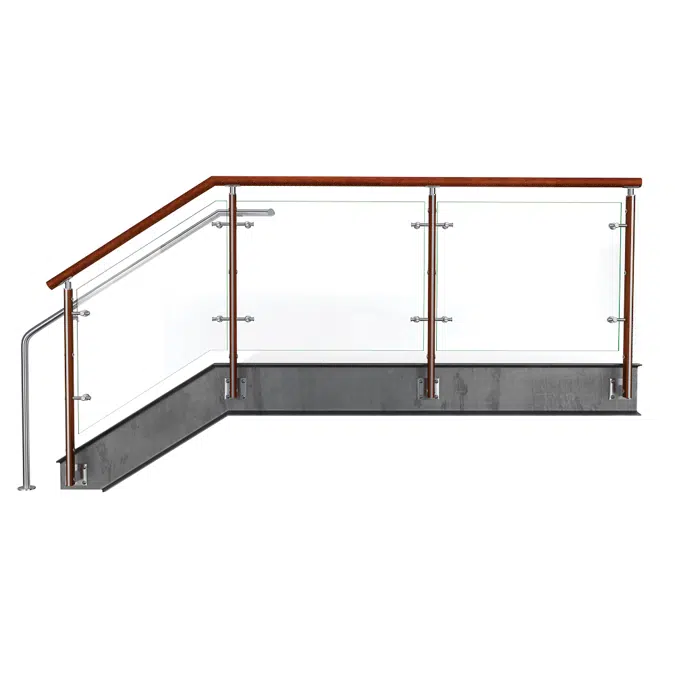 FIN Stainless Steel Glass Railing System