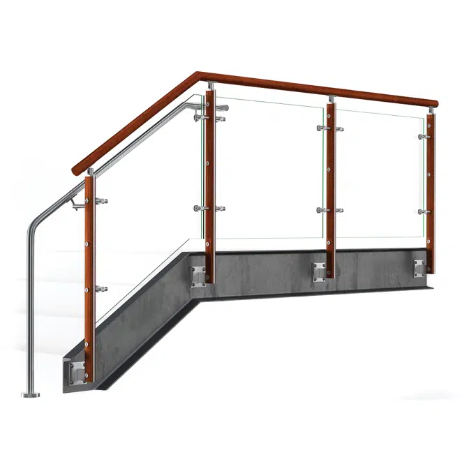 FIN Stainless Steel Glass Railing System