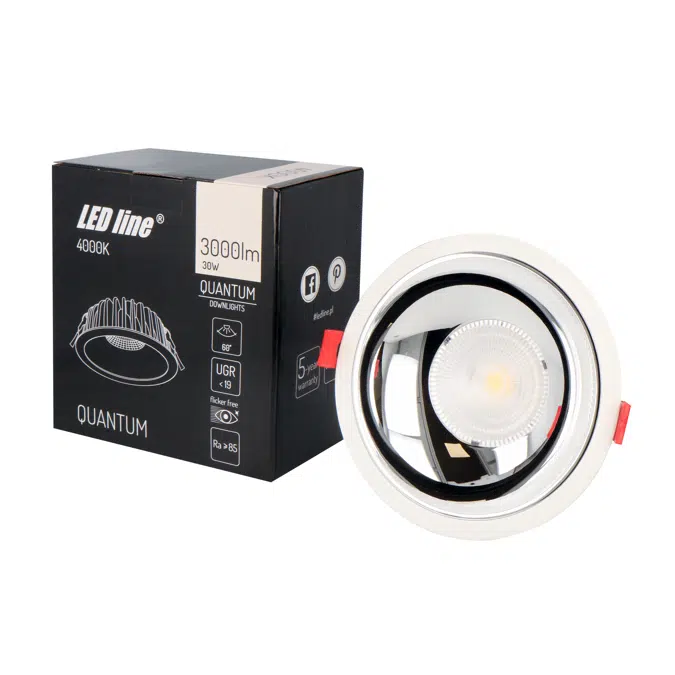 LED line® downlight 700lm 4000K QUANTUM 7W 15W 30W 40W