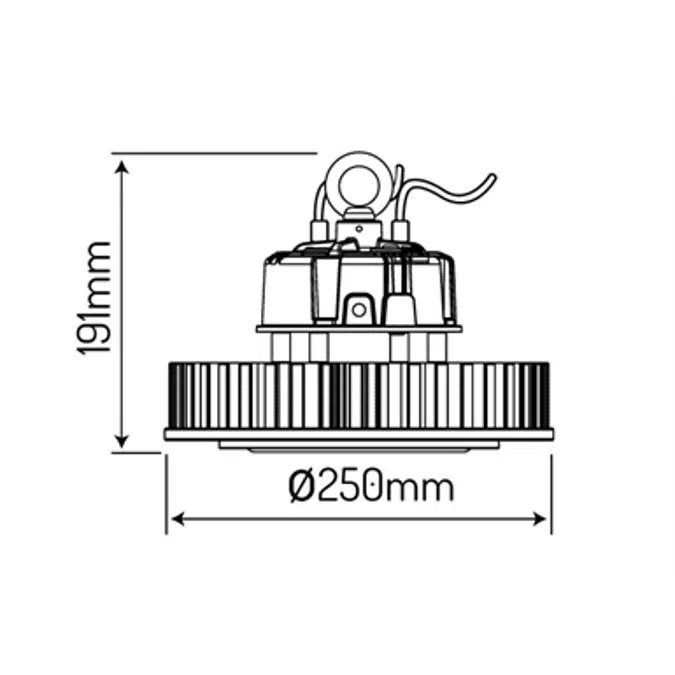 LED LINE® HIGH-BAY UFO 150LM/W 4000K 1-10V RAIDER