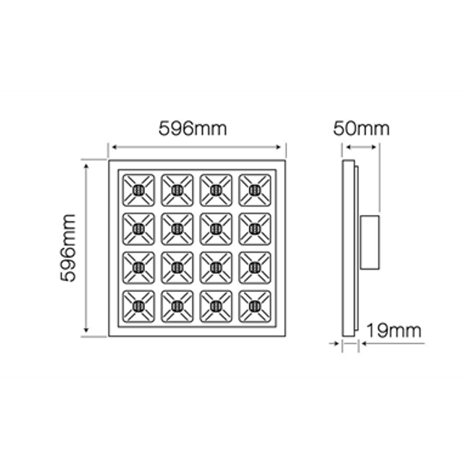 PANEL LED LINE® 15-36W 2250-5040LM 4000K DIORA