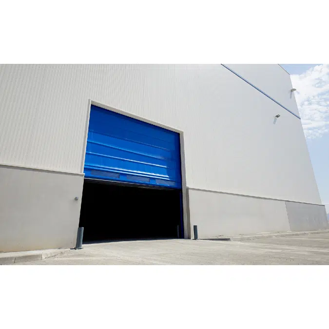 High-speed fold-up door Windwall