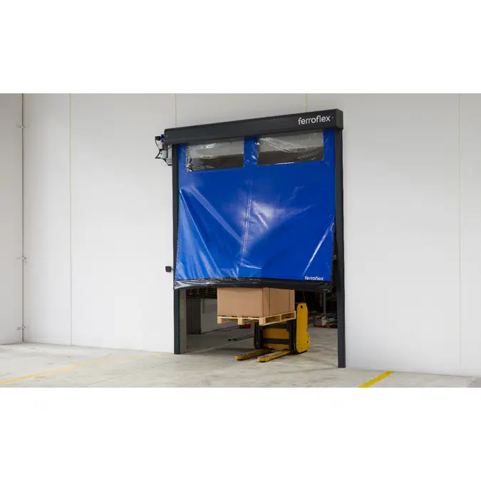 High speed roll-up door self-repairing