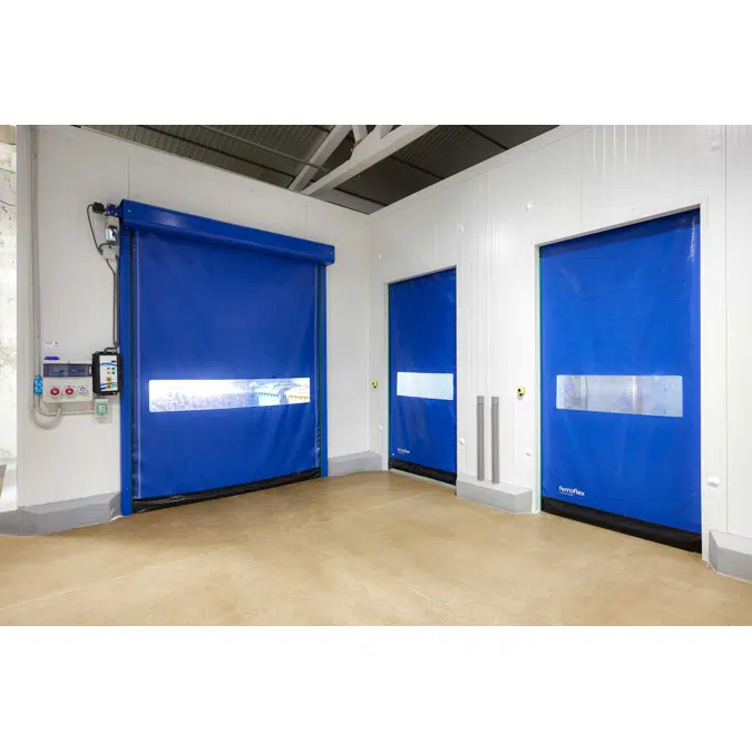 High speed roll-up door self-repairing