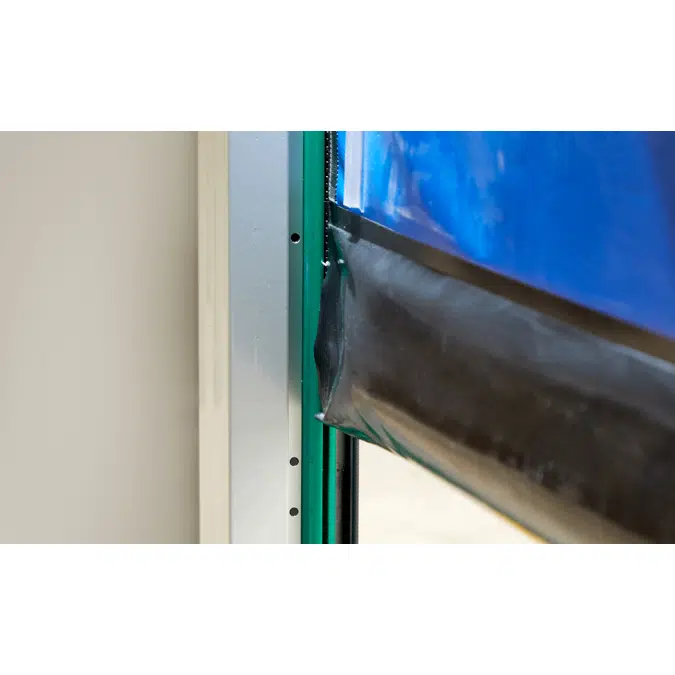 High speed roll-up door self-repairing