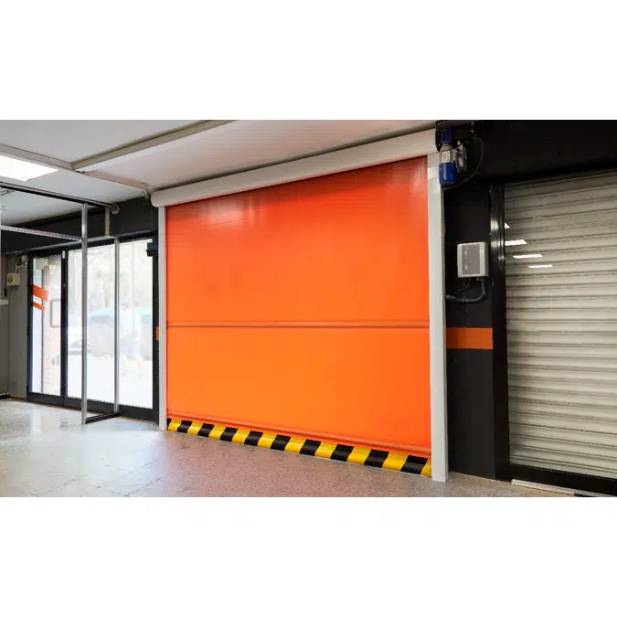 Aluminium high-speed roll-up door for indoor areas  Practic Door