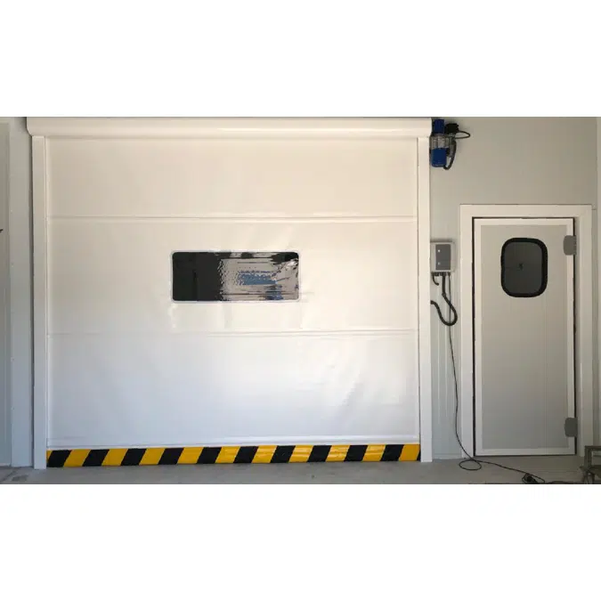 Aluminium high-speed roll-up door for indoor areas  Practic Door