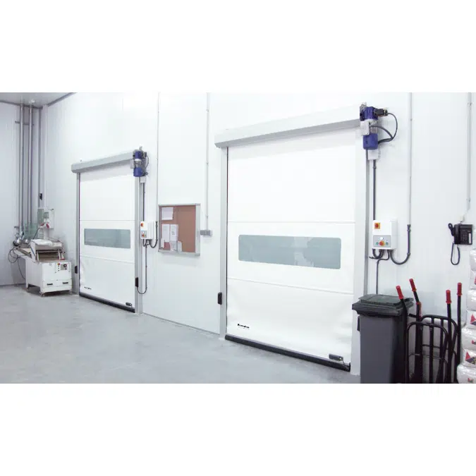 High-speed reinforced aluminium roll-up door Alumroll