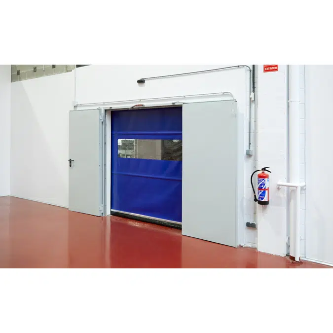 High-speed reinforced aluminium roll-up door Alumroll