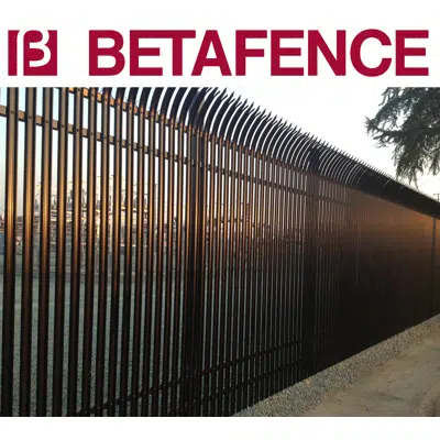 画像 BETAFENCE Palisade Defender Metal Fence Panel