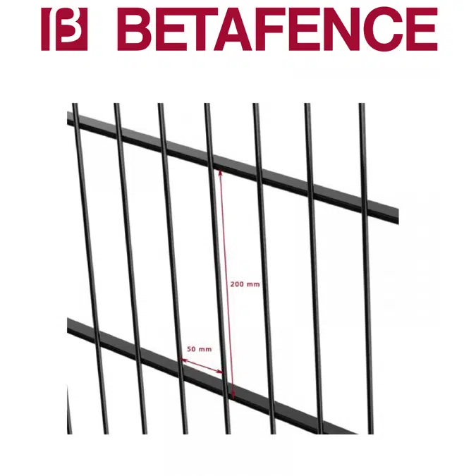 BETAFENCE Nylofor City + Nylofor-Twilfix posts with fixators