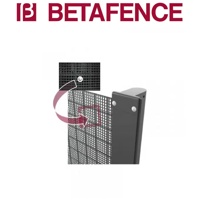 BETAFENCE Securifor 358 Doubleskin + Bekasecure post