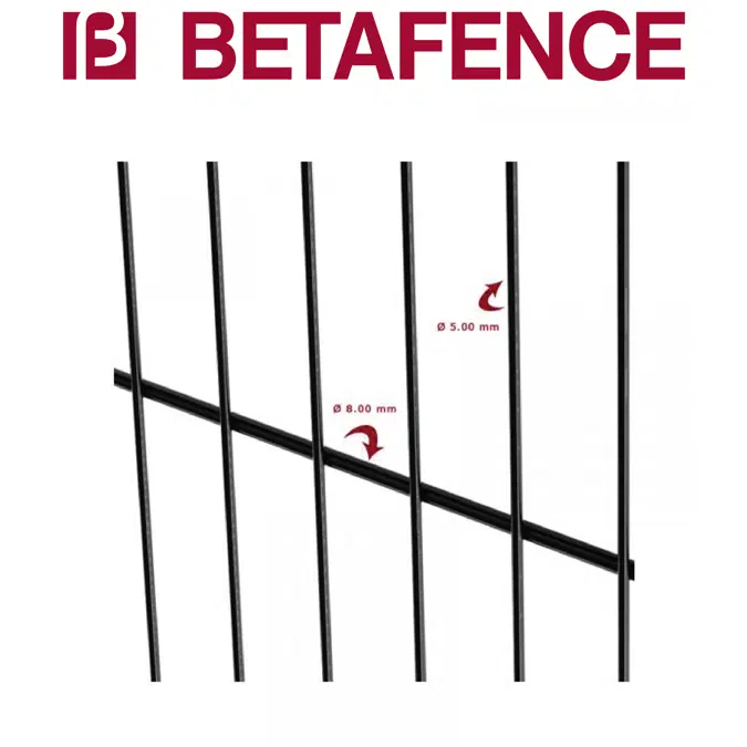 BETAFENCE Nylofor 3D Super + Nylofor-Twilfix posts with fixators