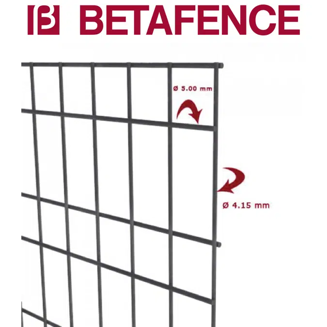 BETAFENCE Zenturo Super + Zenturo Post on base plate