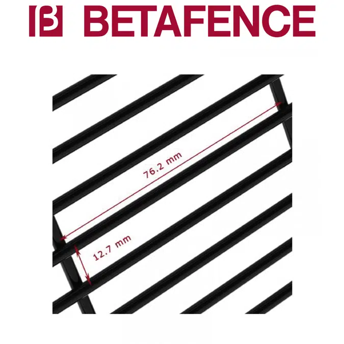 BETAFENCE Securifor + Securifor Post with spider clamps on footplate