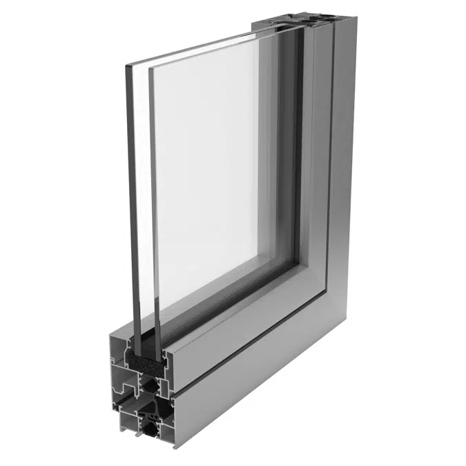 EXLABESA RS-65 Window 2 panel casement-tilt&turn with upper fixed