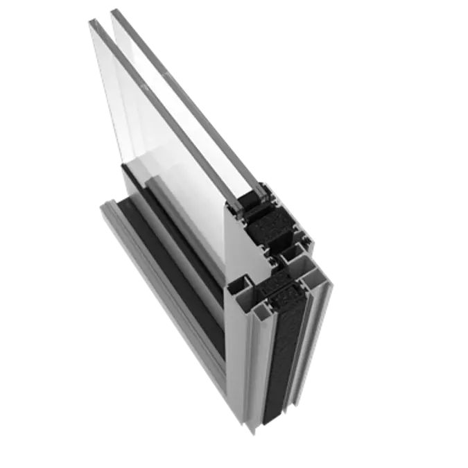 BIM objects - Free download! EXLABESA S-LIM Sliding window 2-sashes ...