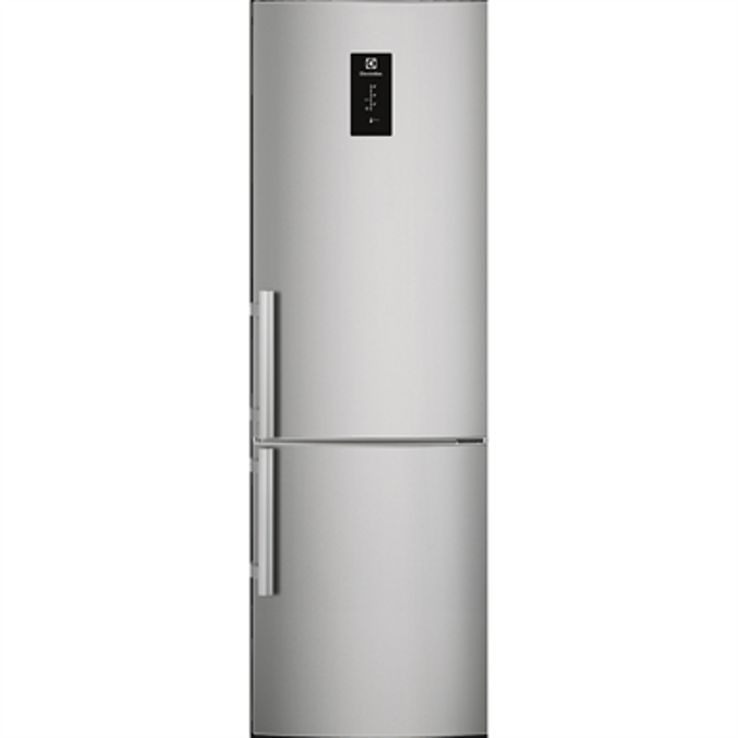 Electrolux FS Fridge Freezer Bottom Freezer Grey+Stainless Steel Door with Antifingerprint 595 2005