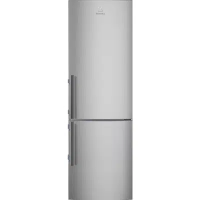 Image for Electrolux FS Fridge Freezer Bottom Freezer Grey+Stainless Steel Door with Antifingerprint 595 1850