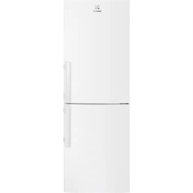 White fridge deals freezer on bottom