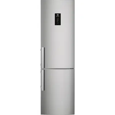 Electrolux FS Fridge Freezer Bottom Freezer Silver+Stainless Steel Door with Antifingerprint 595 2000