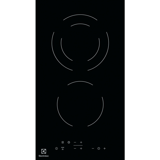 BIM objects Free download! Electrolux Ceramic Glass Hob Domino Black