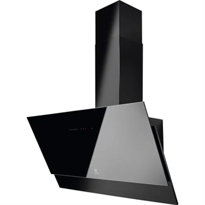 Electrolux Chimney Design Hood Face Glass 90 Black