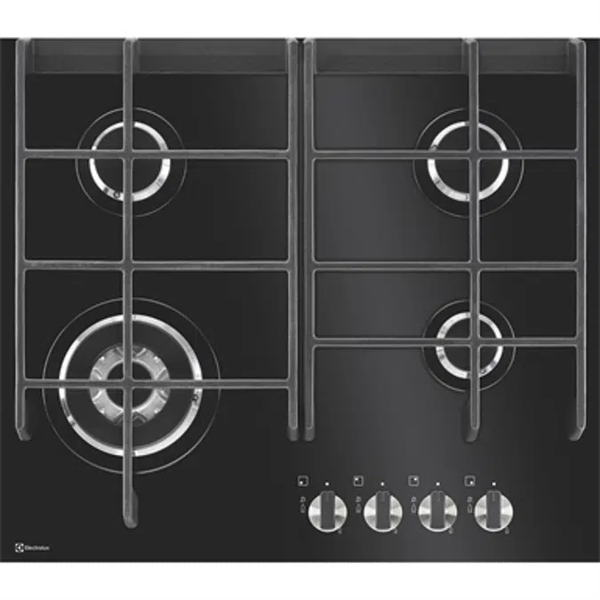 Electrolux Gas Ceramic Hob 60 Black