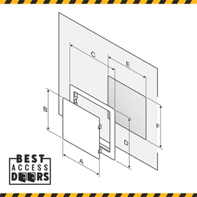 Removable Plastic Access Door with UV Stabilizers (BA-PAC)