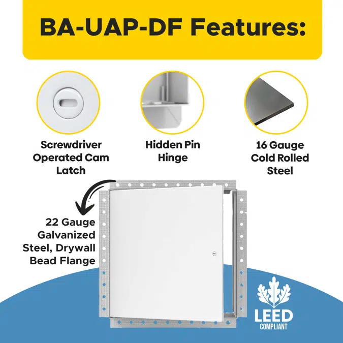 Universal Access Panel with Mud In Flange (BA-UAP-DF)